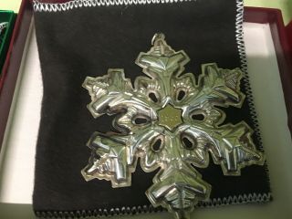 13 GORHAM STERLING SILVER Snowflake Christmas Ornaments Various Dates 1971 - 1991 5