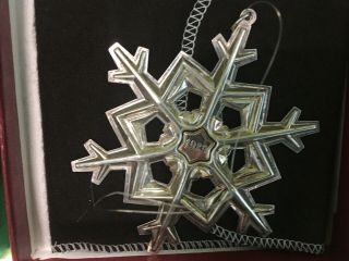 13 GORHAM STERLING SILVER Snowflake Christmas Ornaments Various Dates 1971 - 1991 6