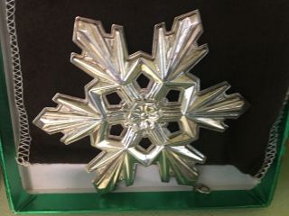 13 GORHAM STERLING SILVER Snowflake Christmas Ornaments Various Dates 1971 - 1991 8