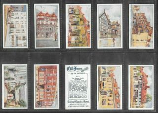 R.  Lloyd 1924 Intriguing (old Inns) Full 25 Card Set  Old Inns 2nd Series