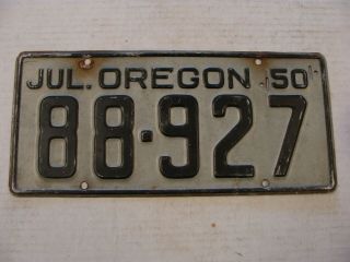 1950 Oregon License Plate 88 - 927