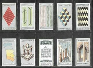 Ogdens 1923 Scarce (illusions) Full 50 Card Set  Optical Illusions