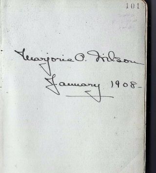1908 - 1912 Diary of Young Socialite MARJORIE O.  WILSON - N.  Y.  Incl.  European Tour 3