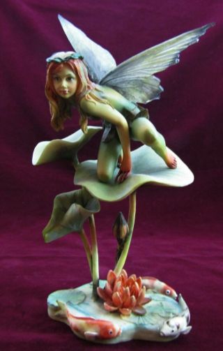 Dragonsite Sheila Wolk The Lure Fairy Sw 41040 2006 Lily Pad Koi Collectible