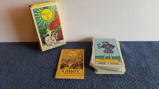1968 Vintage Tarot Cards Albano - Waite Color Deluxe Ed 78 Cards Complete Deck