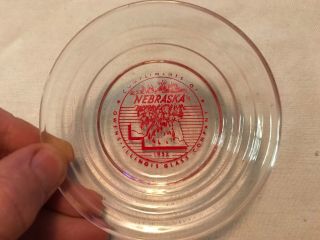 1952 Nebraska Owens Illinois Glass Co.  Vintage Ashtray