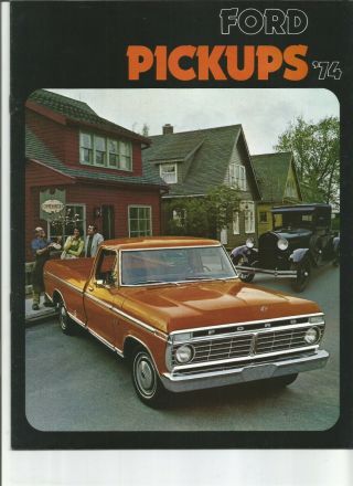 1974 Ford F - 100,  F - 250,  F - 350 Pickup Dealer Sales Brochure
