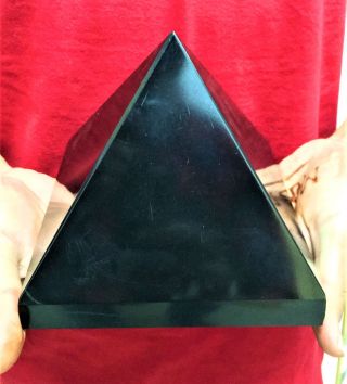 Extra Large 150mmx140mm Natural Black Tourmaline Aura Healing Power Pyramid