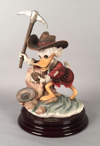 Giuseppe Armani Scrooge Mcduck - Eureka Figurine 0590c Walt Disney Le 705/3000
