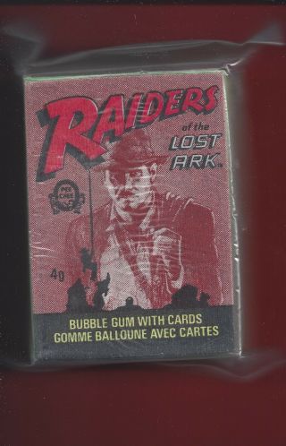 1981 O - Pee - Chee Opc Raiders Of The Lost Ark 88/88 Card Set W/ Wrapper Nm To