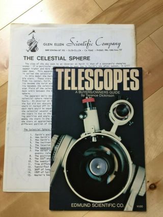 Edmund Scientific Astroscan 2001 Telescope,  extra lenses,  tripod,  books & more 12
