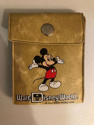 Rare Vintage Walt Disney World Mickey Mouse Vinyl Wallet