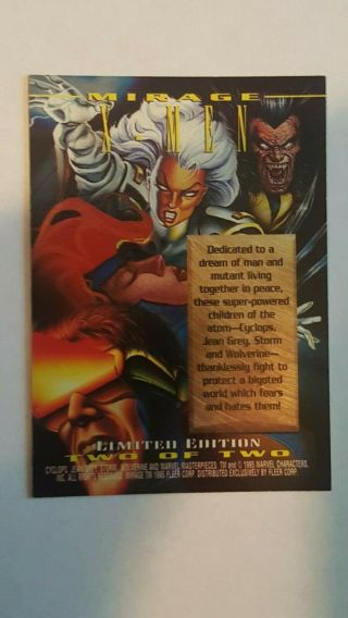 1995 Marvel Masterpieces X Men Mirage 2 of 2.  Extremely Rare 3