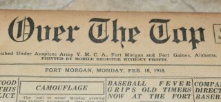 1918 OVER THE TOP NEWSPAPER - Fort Morgan Alabama - Full Year of Ads - War - RED CROSS 5