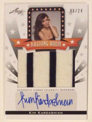 2011 Leaf Pop Century Kim Kardashian Auto Autograph Memorabilia Card /24