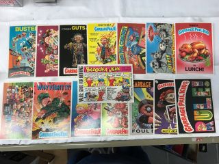 Complete Garbage Pail Kids 2nd Series Giant 15 Cards