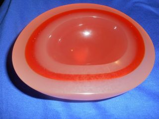Vintage Mid Century Seguso Archimede Murano Geode Glass Bowl