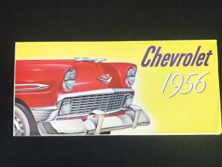 Vtg 1956 Chevrolet Chevy Car Dealer Sales Brochure Bel Air Two Ten Sedan Wagon