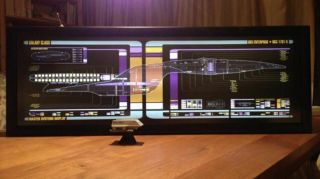 Star Trek Enterprise Master Systems Display Lcars Lightbox Tng Prop Light Panel