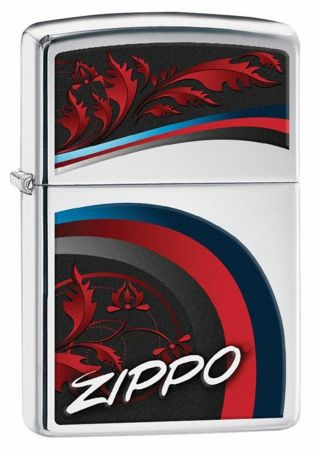 Zippo Windproof Lighter With Logo,  Satin And Ribbons,  29415,