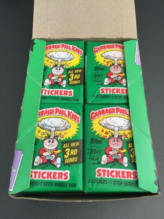 1986 Garbage Pail Kids Series 3 Full Box 48 Packs - Vintage Topps OS 3 7
