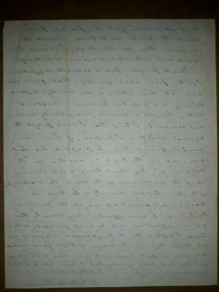 Vintage Handwritten Letter,  believe to be Dated ; Aug.  30,  1856) Charleston 5