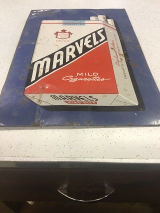Marvels Cigarette Vintage Advertising Sign