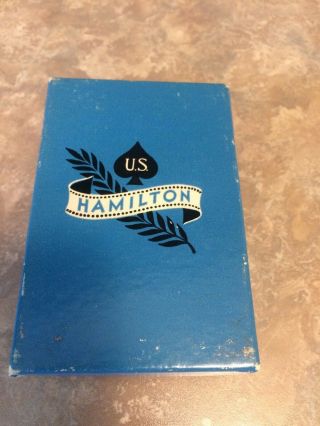 Vintage U.  S.  Hamilton Brand Playing Cards - Bowling Pins And Ball