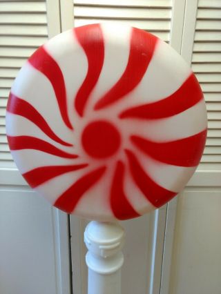 Giant Red Peppermint Swirl Lollipop Blow Mold - 52 