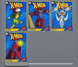 Topps Marvel Collect Retro X - Men 1st Print Full Set w/ Magneto Award Digital 2