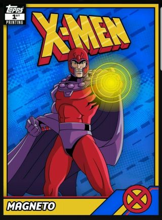 Topps Marvel Collect Retro X - Men 1st Print Full Set w/ Magneto Award Digital 3