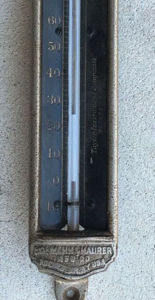 19th c.  Taylor Instrument Co. ,  Hohmann & Maurer Quality Thermometer 12 