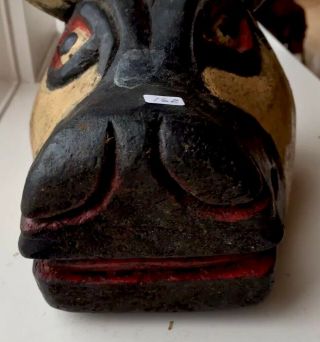 Antique Ethnographic Guatemalan Mexican Mayan Folk Art Dance Festival Mask 4