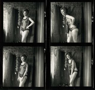 Bunny Yeager 1960s Photograph Girls Of Texas Series Barbara Dee Contact Sheet NR 5