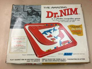 The Dr.  Nim,  A Plastic Computer Game Board Game 1965 Rare