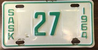 1964 Saskatchewan Motorcycle License Plate 27