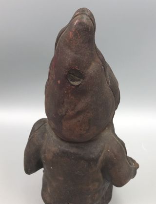 Vintage Antique Cast Iron Gnome 13 1/2 