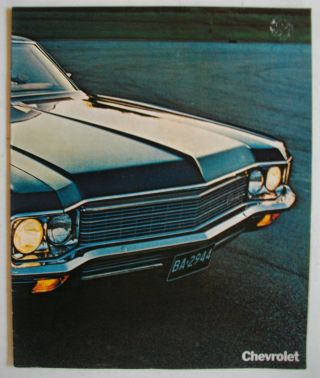 1969 Chevrolet Brochure Caprice Impala Bel Air Gm O.  E.  M.