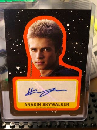 Star Wars Topps Autograph Card Orange Jttlj 24/25 Hayden Christensen Anakin