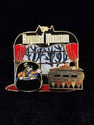 Disney Dlr Haunted Mansion Goofy And Donald Duck Doom Buggy Pin Slider