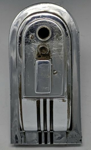 Orig ca 1935 Ronson Touch Tip ' STREAMLINE ' Table Lighter Art Deco Black & Chrome 7