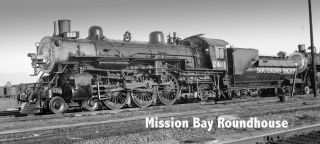 Southern Pacific Negative 2401 4 - 6 - 2 Mission Bay Roundhouse Ca 1947