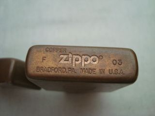 ZIPPO rare copper MARLBORO lighter 2003 (F 03) 133 2