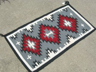 C1975 Navajo Ganado Wool Weaving Rug Blanket Native American Indian No R.  &.  99c