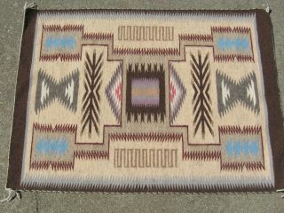c1975 NAVAJO BURNTWATER WOOL RUG BLANKET Native American Indian NO R.  &.  99c EXC 4