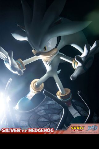 First 4 Figures Sonic: Silver The Hedgehog Statue Figure