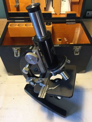 Carl Zeiss Jena Microscope With Case.  No.  247523