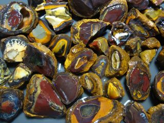 Lapidary: 4125 Carat Parcel Of Natural Yowah Nuts.  Boulder Opal Rough Specimens