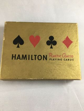 Vintage Hamilton Playing Cards U.  S.  A Double Deck Mushrooms
