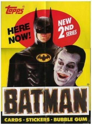 1989 Batman Movie Series 2 Box Topper Poster